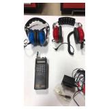 Uniden Bearcat Scanner & 2 Headsets