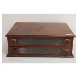 Vintage 2 Drawer Wooden Spool Display