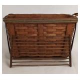 Large Sturdy Basket w/Small Rack