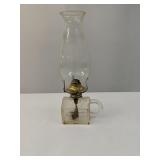 Log Cabin Oil Lamp