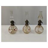 3 Small Oil Lamps