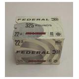 Federal 22LR 325 Rounds 40 Grain