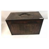 Early Oak Toolbox Loaded w/ Tools