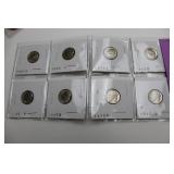 8 Uncirculated Roosevelt Dimes