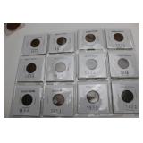2 Sheets of 6 Old Wheat Cents