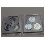 6 Steel War Cents P-D-S