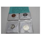 4 Old Proof Coins
