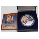 2000 American Eagle Silver Dollar-In Color Coin