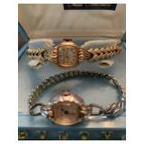 2-Bulova Ladies Watches, 1 Case