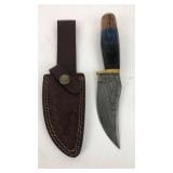 Damascus Knife W/ Sheath