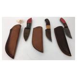 Damascus Knives-Rusted (x3)