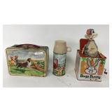1962 Lunch Pail & Thermos and Bugs Bunny Jack in