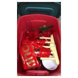 Christmas Tote w/Light up Decorations