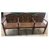 3 Seat Church Pew