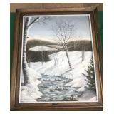 Oil Painting Framed -Birches