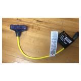 2 Foot Triple Tap Extension Cord