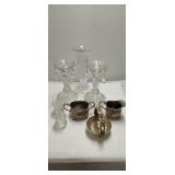 Glass Candle Holders,  Vase, Etc...