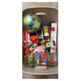 Tub w/ Vintage Toys