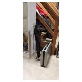 Shoe Rack, Pool Cue w/ Case, Olympic Storage Case