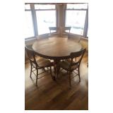 Round Pedistal Claw Fot Table w/ 6 Chairs