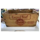 Corned Beef Wooden Crate