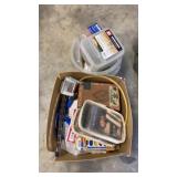 Box of Assorted Household-Paint, CDs ect