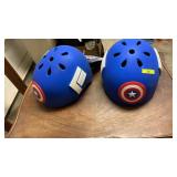 2 Childrens Captain America Helmets