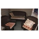 4 Piece Wicker Porch Set