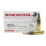223 Rem Winchester FMJ Target 55 Gr 20 Rds