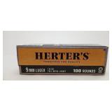 Herters 9mm Luger 115 Grain FMJ