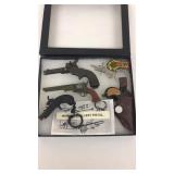 Miniature Toy Guns w/ Display