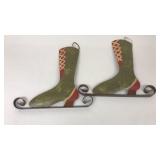 Pair of Metal Skates Wall Decorations