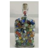 Glass Jar Filled With Marbles