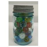 Blue Glass Large Marbles