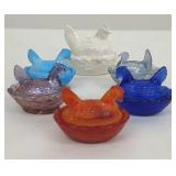 Miniature Glass Chickens