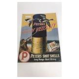 Peters High Velocity Metal Sign