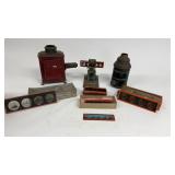 Magic Lantern Slides and Viewing Lamps