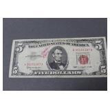$5.00 Red Seal Note