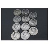 10 Kennedy Half Dollars