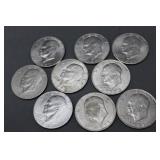 9 Eisenhower Dollars