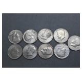9 Kennedy Half Dollars