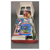 Box of Baseball and Basketball Cards