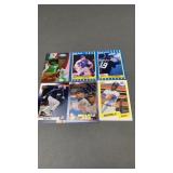 6 Baseball Cards with Plastic Case