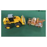 Mater Tow Truck, Cat Loader (plastic)