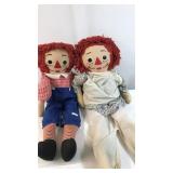 Large Raggedy Ann & Andy Dolls