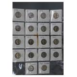 16 Washington Quarters and 2 Canadian Quarters