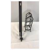 2- Curtain Rods & Wine Rack