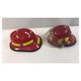 2- Fire Helmets, 1 w/ Liner & Shield