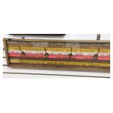 Collectible Yardstick Coat Hook Display