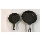 Lodge 6" & 8" Cast Iron Skillets